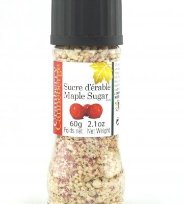 Maple sugar-Cranberries- GRINDING CAP BOTTLE 60g