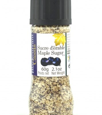 Maple sugar-Blackcurrants- GRINDING CAP GLASS BOTTLE 60g