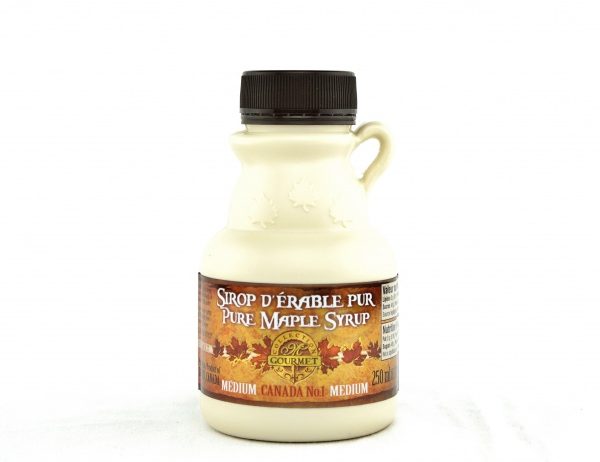 Pure maple syrup 250 ml-8.5 US Fl.oz CANADA A- Amber, Rich Taste-Maple -Jug plastic