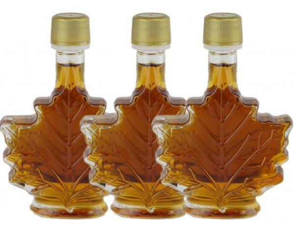 Pure maple syrup 3×50 ml CANADA A- Amber, Rich Taste-Maple leaf bottles
