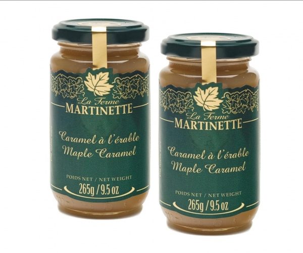 Maple Caramel – 2 Glass jars of – 9.5oz / 265 g