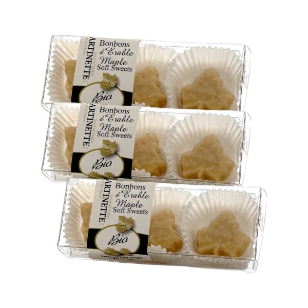 ORGANIC- Pure maple soft sweets 20g – 3 boxes