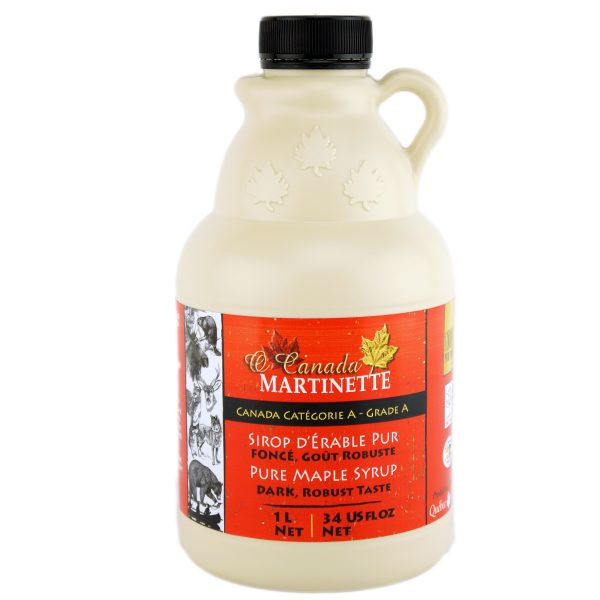 O CANADA- Pure maple syrup -Dark, Robust taste 1L jug