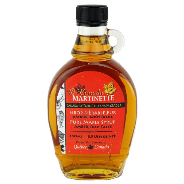 O CANADA- Pure maple syrup – Amber, Rich taste 250ml – Flint