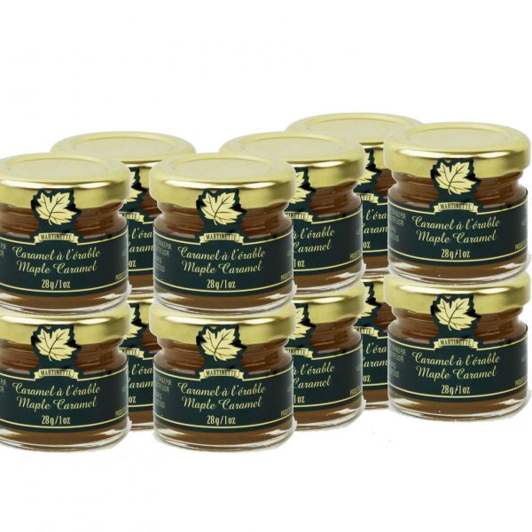 Maple Caramel- 12 x 28g/1oz – MIGNONS Glass jars