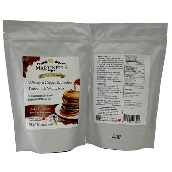 Pancake Waffle mix-MAPLE-CINNAMON 500g