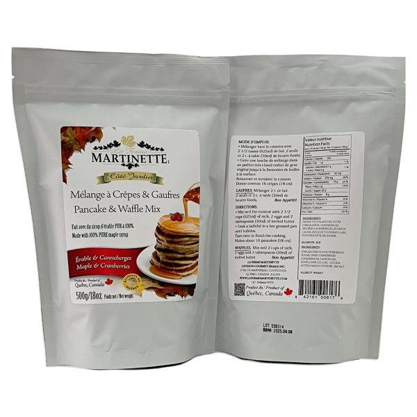 Pancake Waffle mix-CRANBERRIES-MAPLE 500g