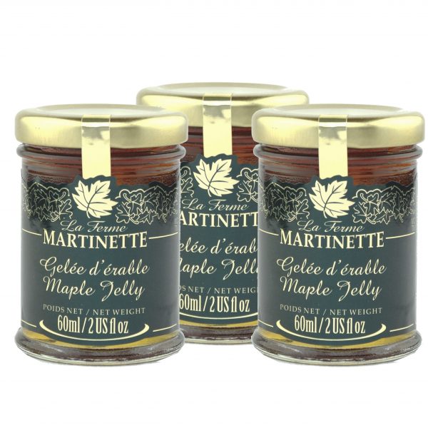 Maple jelly 3 x 60 ml – Glass jars