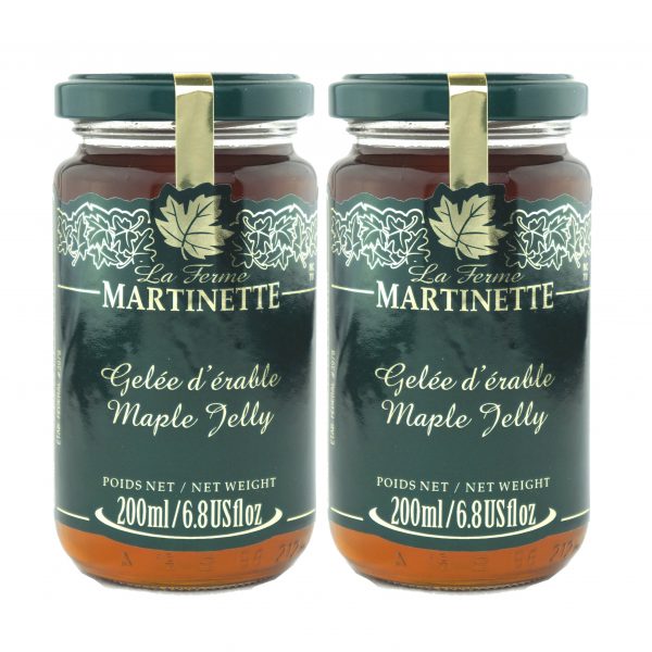 Maple jelly 2 x 200 ml -Glass jars