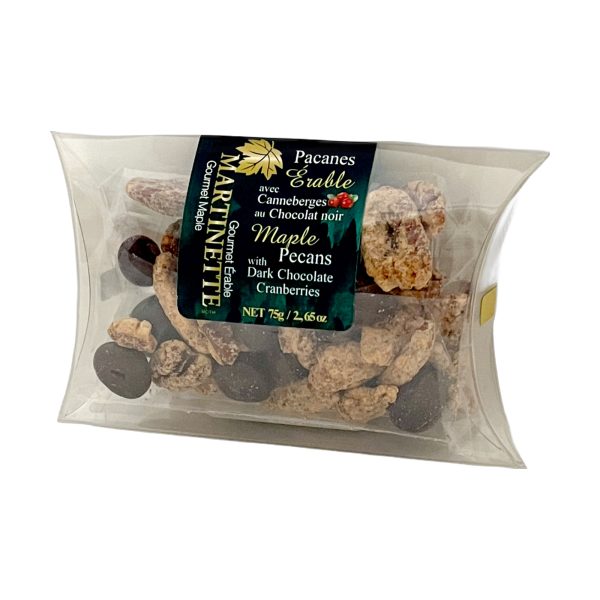 Maple Pecans and Cranberries Dark Chocolate 75g