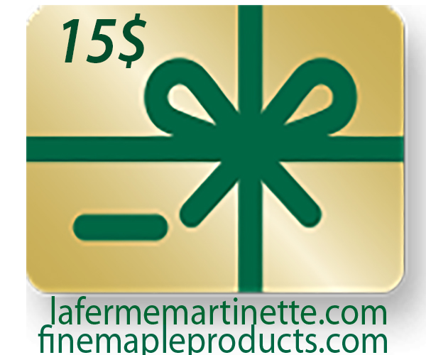 A GIFT CARD OF $15