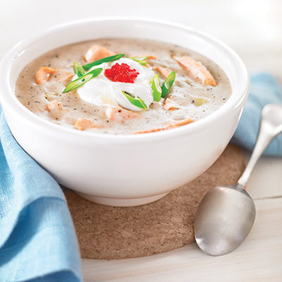 Read more about the article Hot Smoked Maple-chipotle Salmon Chowder