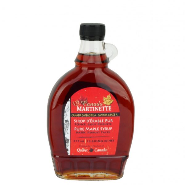 O CANADA- Pure maple syrup -Dark, Robust taste 375ml