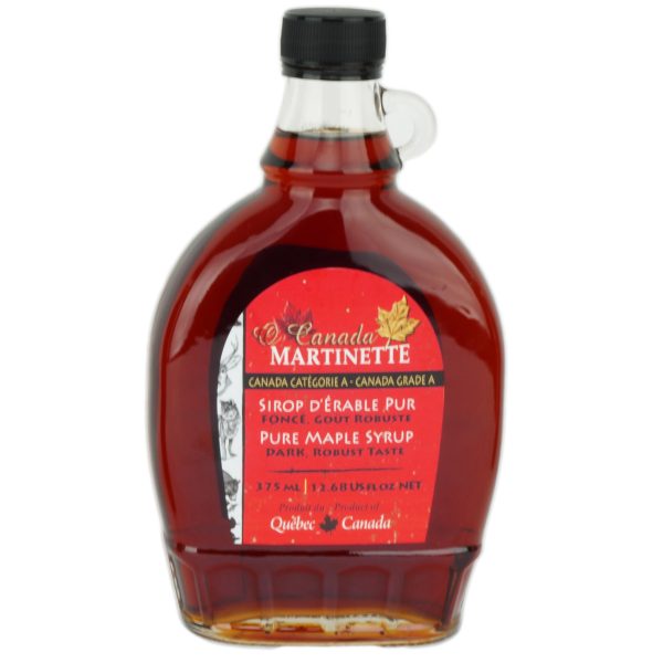 O CANADA- Pure maple syrup -Dark, Robust taste 375ml