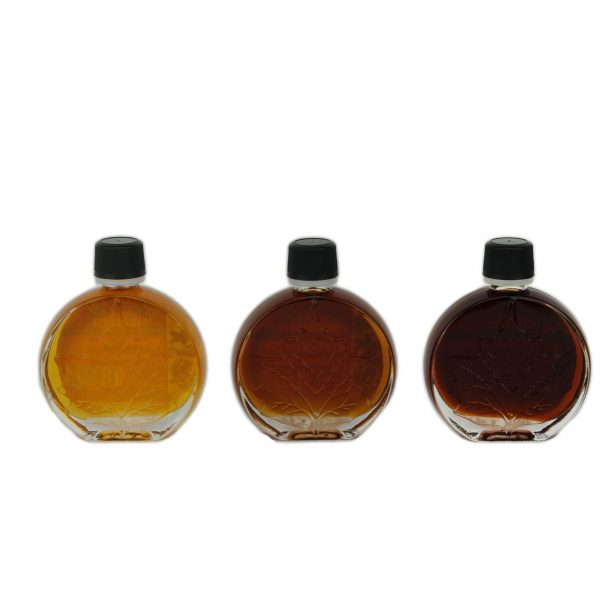 O CANADA- Pure maple syrup -3 categories x 50ml -Medaillons leaf