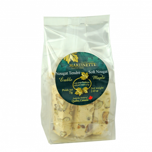 Maple Soft Nougat 75g- pieces in bag