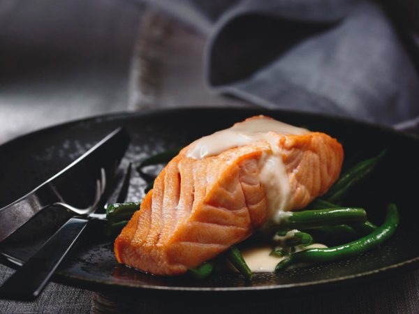 Maple and Ginger Buttered Salmon