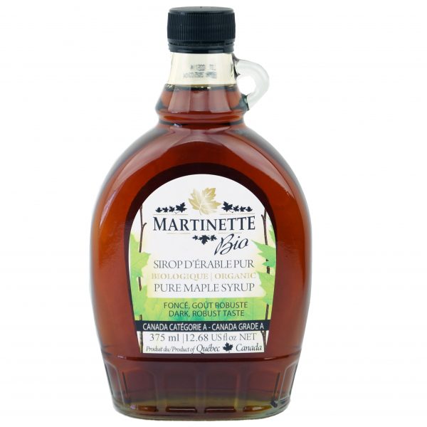 ORGANIC Pure maple syrup 375ml CANADA A- Dark, Robust Taste