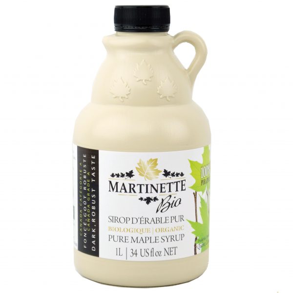 ORGANIC Pure maple syrup DARK, ROBUST TASTE 1L/34 US fl oz