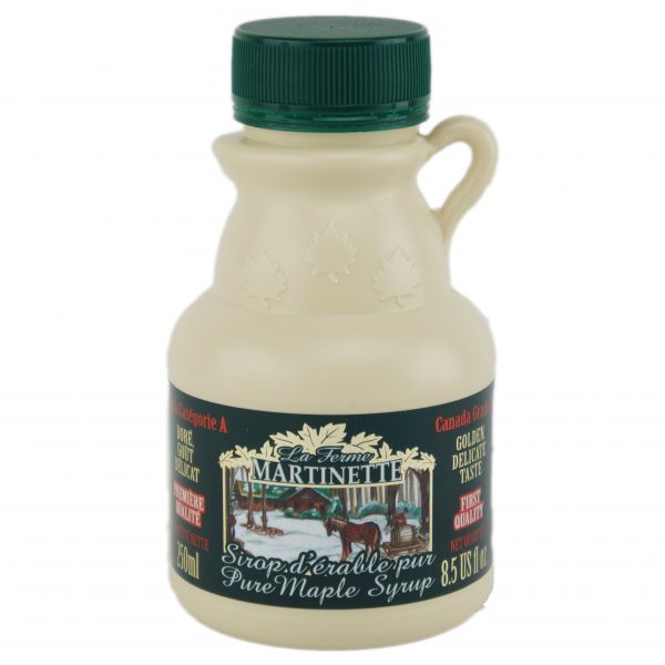 Pure Maple syrup 250ml Jug- CANADA A- Golden, Delicate Taste