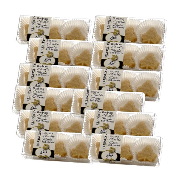 ORGANIC- Pure maple soft sweets 20g – 12 boxes