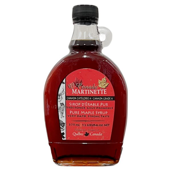 O CANADA- Pure Maple Syrup-VERY DARK, STRONG Taste 375ml