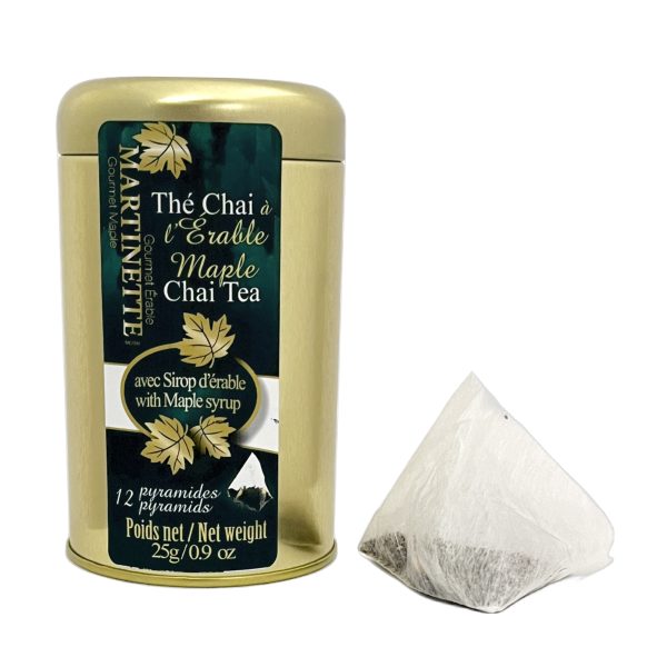 Maple Chai Tea – 12 pyramids 25g Metal box