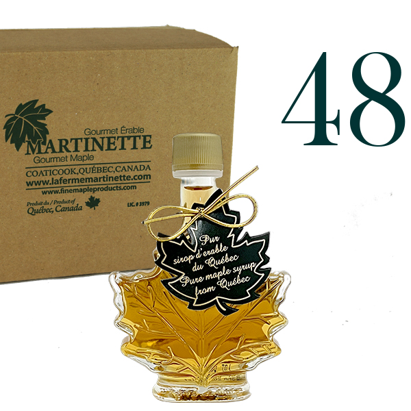 CANADA A-Pure Maple Syrup, Delicate Taste 48x50ml Maple Leaf