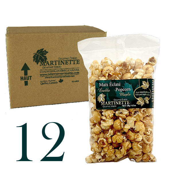 Maple popcorn 12x130g – case