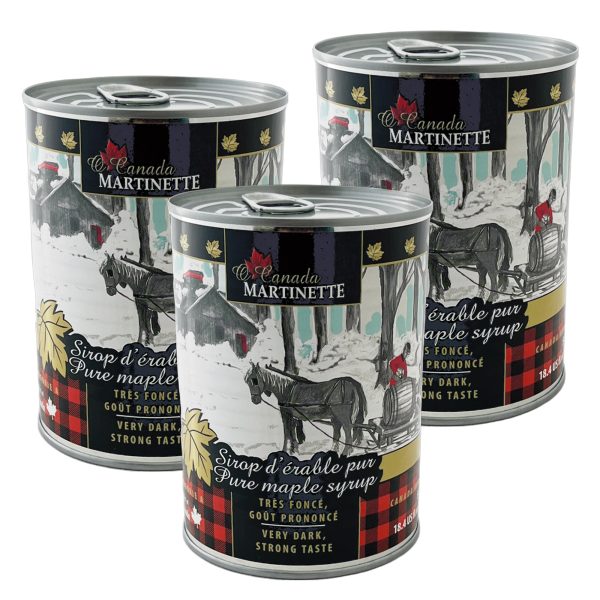Pure maple syrup CANADA A- Very Dark, Strong Taste 3x540ml